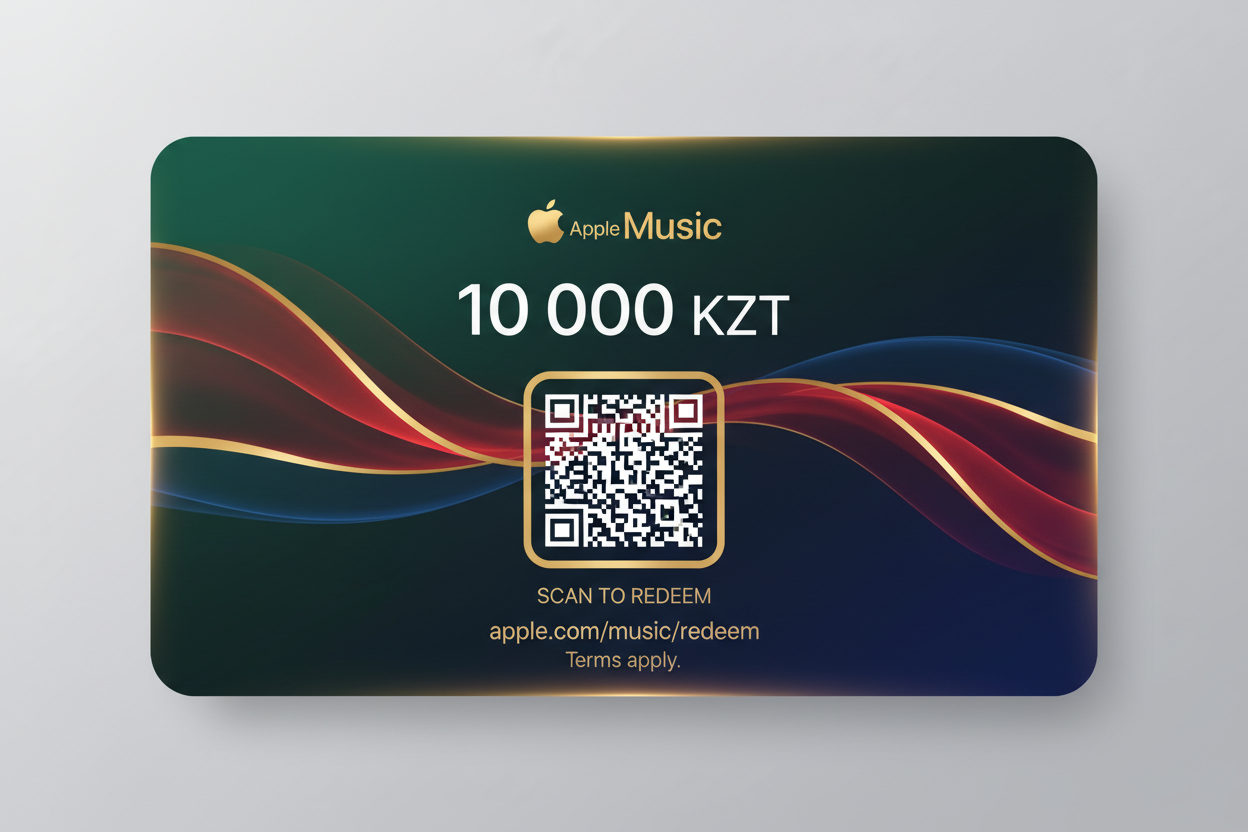 Apple Music Gift Card Design